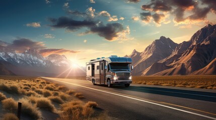 freedom and excitement of RV travel with an image that sparks wanderlust.