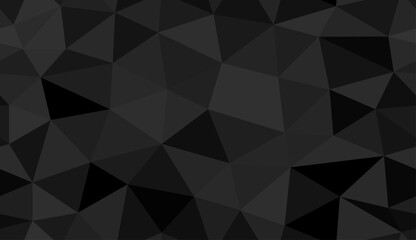 Seamless polygonal background image in black tones.