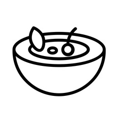 Bowl Drop Food Outline Icon