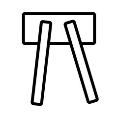 Asian Bamboo Chinese Outline Icon