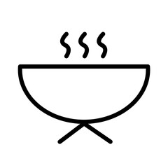 Hot Food Lunch Outline Icon