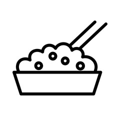Rice Chinese Asian Outline Icon