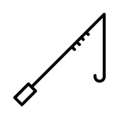 Fishing Hobby Hook Outline Icon