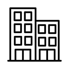 Bulding Estate Office Outline Icon