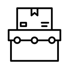 Business Factory Machine Outline Icon