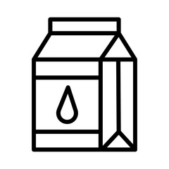 Box Drink Milk Outline Icon