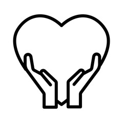 Beauty Heart Health Outline Icon
