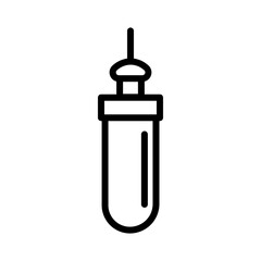 Blood Test Tube Outline Icon
