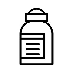 Bottle Jab Shot Outline Icon
