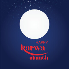 Free vector happy karwa Chauth with decorated puja thali of greeting card background