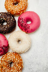 delicious dessert for morning coffee in a home bakery