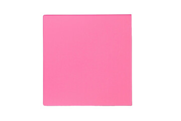 pink notebook isolated on white background