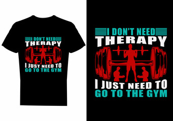 Gym t shirt design
