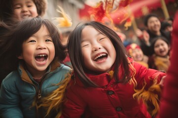 chinese new year celebration street