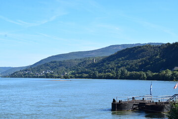 Rhine with a castle