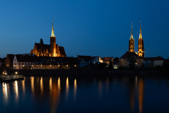 city castle at night