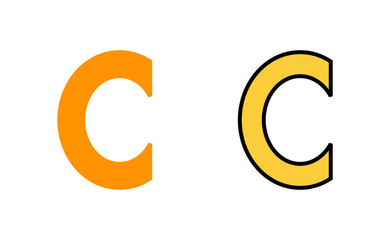 Copyright icon set for web and mobile app. copyright sign and symbol