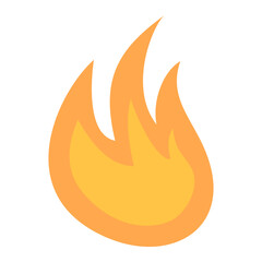 fire icon on white