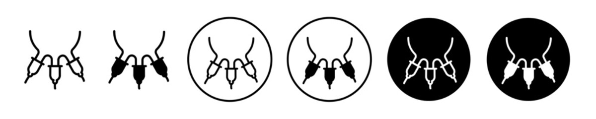Automatic Milking Udder icon set. vector symbol illustration - obrazy, fototapety, plakaty