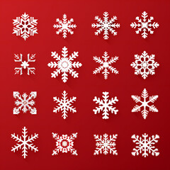 Naklejka na ściany i meble christmas background with snowflakes