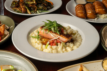 Roasted salmon
