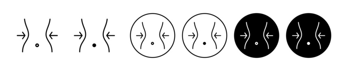 Weight loss icon set. vector symbol illustration.