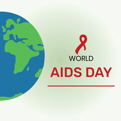World AIDS Day Banner Background Illustration