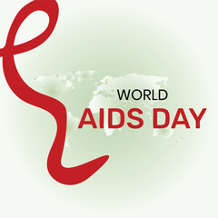 World AIDS Day Banner Background Illustration