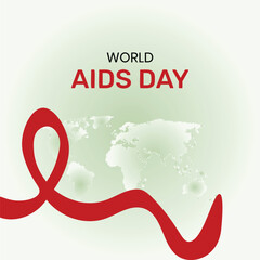 World AIDS Day Banner Background Illustration