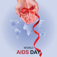 World AIDS Day Banner Background Illustration