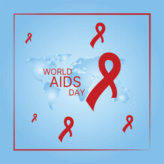World AIDS Day Banner Background Illustration