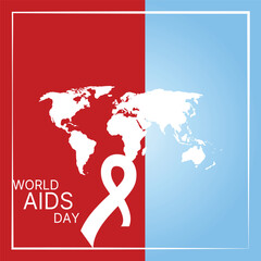 World AIDS Day Banner Background Illustration