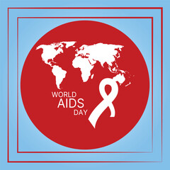 World AIDS Day Banner Background Illustration