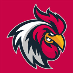 chicken rooster head mascot © Najzilla