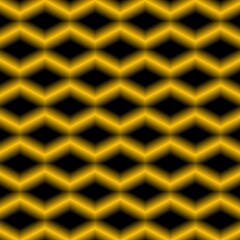 golden gradient horizontal zigzag line seamless pattern and background