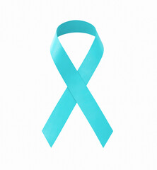 Realistic blue ribbon, world prostate cancer day symbol in november. - 652269221