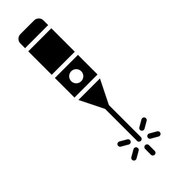 Laser Glyph Icon Design