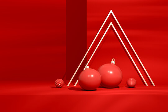 Christmas Concept, New Year 2024, 3D