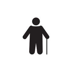 Icon user old  man.  Family  graphic icon. .