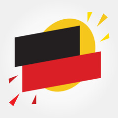 Vector of colorful geometric shapes on a white background