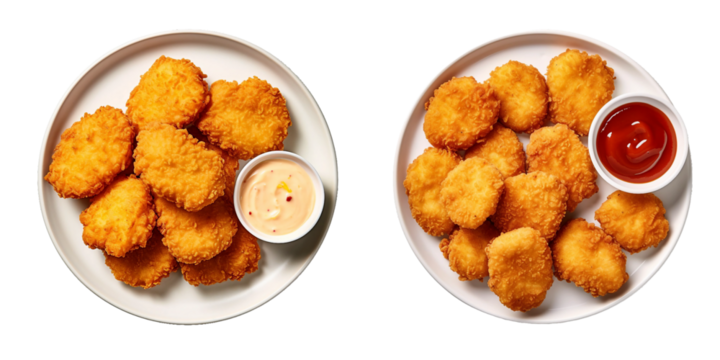 Chicken Nugget, transparent background, isolated image, generative AI
