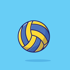 Volleyball cartoon vector illustration sport equipment concept icon isolated