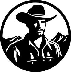 Western - High Quality Vector Logo - Vector illustration ideal for T-shirt graphic