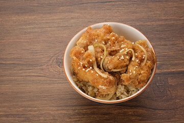 Rice Bowl with Chicken Karaage
