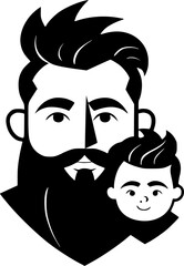 Father | Minimalist and Simple Silhouette - Vector illustration