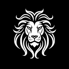 Fototapeta premium Lion | Minimalist and Simple Silhouette - Vector illustration