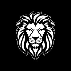 Obraz premium Lion - Minimalist and Flat Logo - Vector illustration