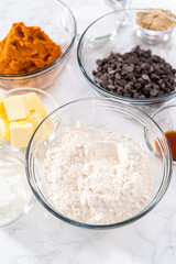 Chocolate pumpkin bundt cake with toffee glaze