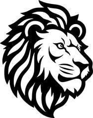 Lion | Minimalist and Simple Silhouette - Vector illustration