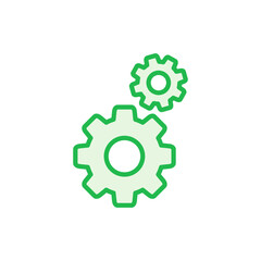 setting Icon set. Cog settings Icon Symbol